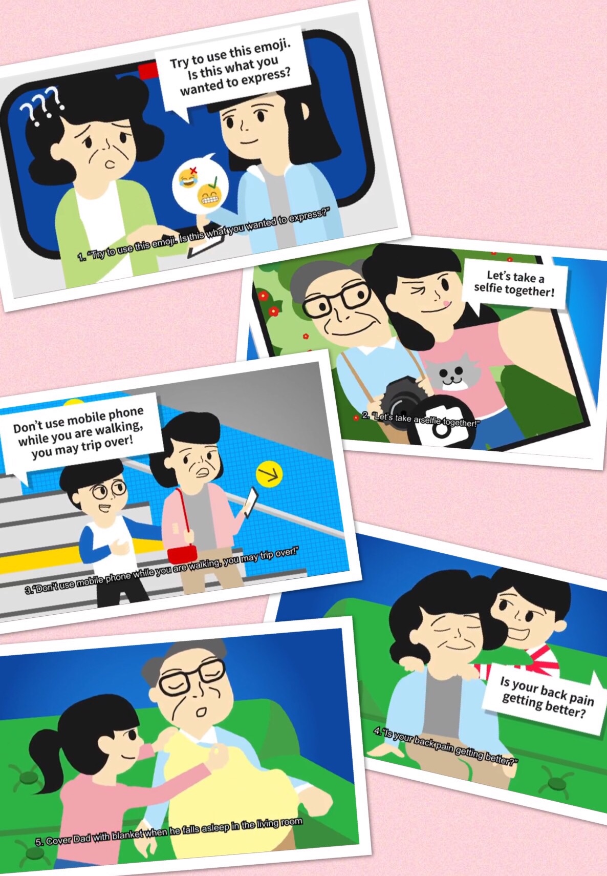 5 little tips to let Mum and Dad know you care about them/7 PRINCIPLES To Maintain A Friendship/To share openly no matter happy or sad/To listen patiently and keep secrets/To not gossip about friends/To tell the truth/To apologise sincerely when mistakes are made/To forgive friends for their mistake/To help and support friends/But remember, these principles are not inflexible! In dangerous situations, we should seek help from parents, teachers or social workers for the benefit of our friends!