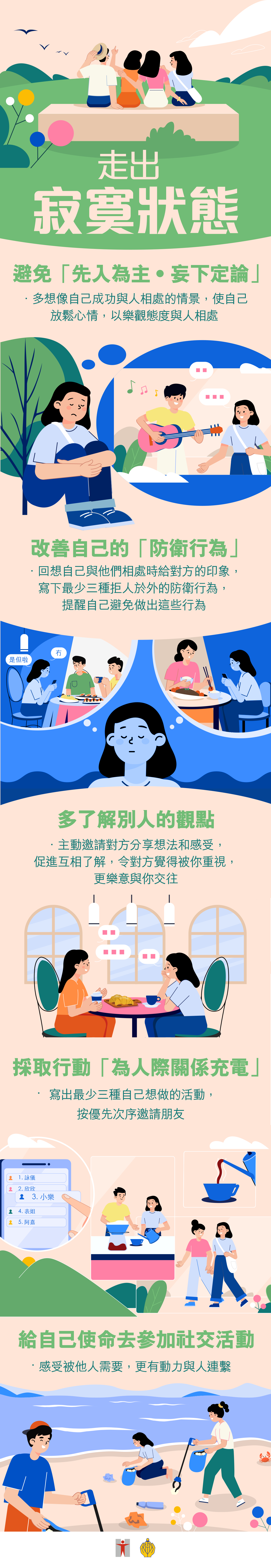 寂寞感是…… / 解構寂寞感 / 獨處不等於寂寞 / 有人選擇獨處，但不感到寂寞 / 缺乏共鳴 • 感到疏離 / ∙ 寂寞源於內心感到與其他人的關係流於表面，缺乏共鳴 / ∙ 覺得被人忽視，無人真正了解自己 / ∙ 覺得跟周圍環境格格不入，感到疏離，欠歸屬感 / 寂寞容易令人走向兩極 / ∙ 驅使人好心急與人發展親密關係，以排解寂寞 / ∙ 驅使人變得沉默、自我封閉，令其他人不易走進其內心世界，自己就更相信「無人明白我」這種想法，結果令寂寞感持續不散